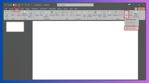 Mở file PowerPoint, chọn slide cần chèn video.
