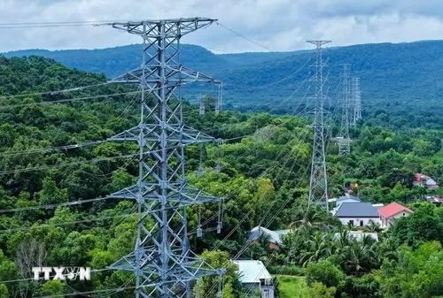 Các công trình điện trên địa bàn đặc khu Phú Quốc, An Giang. (Nguồn: TTXVN)