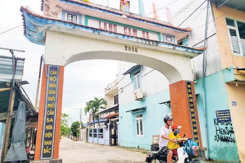 Làng Cẩm Sa (tổ dân phố Cẩm Sa hiện nay) được gọi là ngôi làng “ra ngõ gặp anh hùng”. Ảnh: Giang Thanh