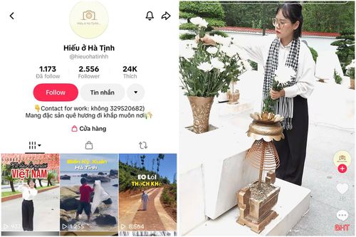 Chị Hiếu thường xuyên chia sẻ những video về cảnh đẹp, văn hóa và các địa chỉ đỏ trên địa bàn tỉnh.