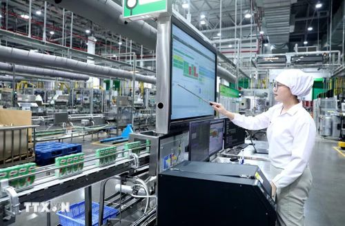 Tập đoàn Nestlé Việt Nam là một doanh nghiệp có 100% vốn nước ngoài (Thụy Sĩ) đã liên tục tăng vốn đầu tư và mở rộng hoạt động tại Hưng Yên từ năm 2017 đến nay. (Ảnh: Thế Duyệt/TTXVN)