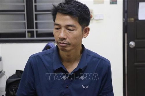 Phùng Xuân Đường - đối tượng cầm đầu mua, bán trái phép hơn 50 triệu dữ liệu cá nhân, thu lợi bất chính hơn 01 tỷ đồng. Ảnh: TTXVN phát