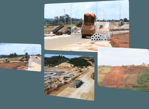 Cao tốc Tân Phú - Bảo Lộc đoạn qua xã Đạ Huoai đang đẩy nhanh tiến độ thi công
