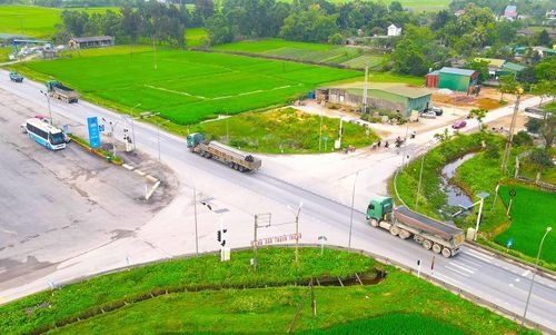 Một đoạn quốc lộ 1 qua tỉnh Hà Tĩnh.