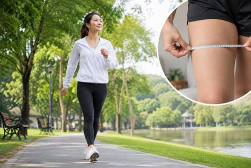 Đi bộ có thể hỗ trợ giảm mỡ toàn thân, trong đó có vùng đùi, đặc biệt hiệu quả khi kết hợp với chế độ ăn uống hợp lý.