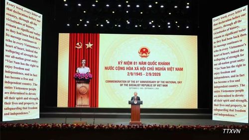 Tổng Bí thư, Chủ tịch nước Tô Lâm đọc diễn văn tại Lễ kỷ niệm 81 năm Quốc khánh nước Cộng hòa xã hội chủ nghĩa Việt Nam (2/9/1945-2/9/2026).
