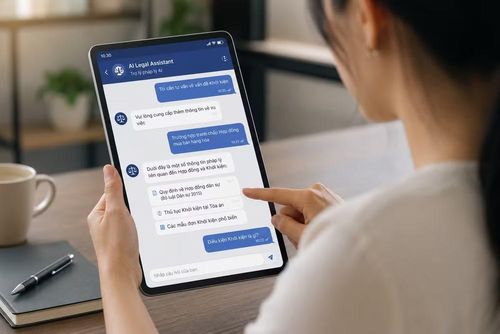 Người dân sử dụng AI để được hỗ trợ pháp lý. Ảnh: AI