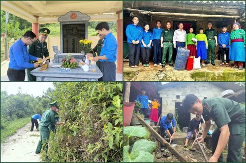 Đoàn viên, thanh niên Đồn Biên phòng Lũng Cú và tuổi trẻ địa phương đã thực hiện nhiều phần việc ý nghĩa chào mừng Tết Độc lập.
