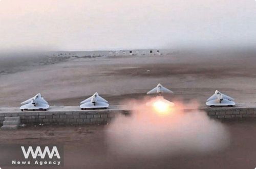 Sau khi bị Mỹ tấn công, Iran đã dùng UAV, tên lửa để tập kích các căn cứ Mỹ trong vùng. Ảnh: WANA