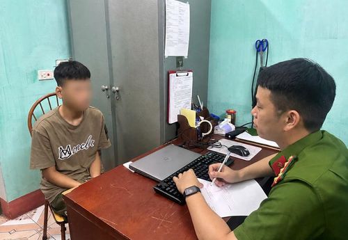 Đối tượng P.M.S tại Cơ quan Công an.