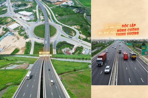 Các phương tiện tham gia giao thông thuận lợi trên cao tốc Bắc - Nam đoạn Cao Bồ - Mai Sơn sau khi được mở rộng.