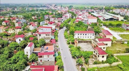  Một góc Nhân Thắng nhìn từ trên cao. 