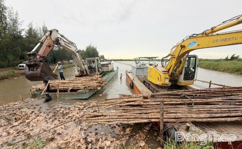 Dự án Đường tỉnh 877B giữ nhịp thi công trong những ngày nghỉ lễ.