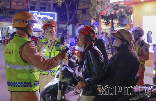 Lực lượng chức năng tăng cường tuần tra, kiểm soát, xử lý nghiêm hành vi vi phạm nồng độ cồn.