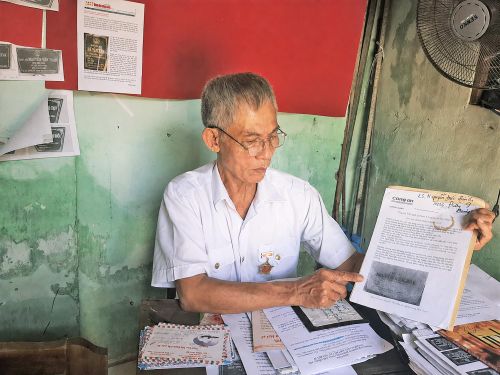 Cựu binh Đào Thiện Sính quan niệm tìm những người đã nằm lại cũng là đi tìm sự bình yên cho những người đang sống.