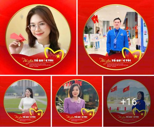 Đoàn viên, thanh niên hưởng ứng phong trào “Tôi yêu Tổ quốc tôi” trên mạng xã hội.