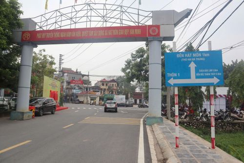 Thôn Tiền Giang, xã Hát Môn đổi thay từ ngày. Ảnh: Minh Phú