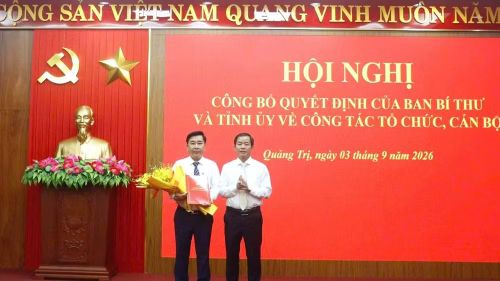 Đồng chí Phạm Quang Long, Trưởng Ban Quản lý Khu Kinh tế tỉnh Quảng Trị được chuẩn y tham gia Ban Thường vụ Tỉnh ủy Quảng Trị, nhiệm kỳ 2025-2030. (Ảnh: TG)