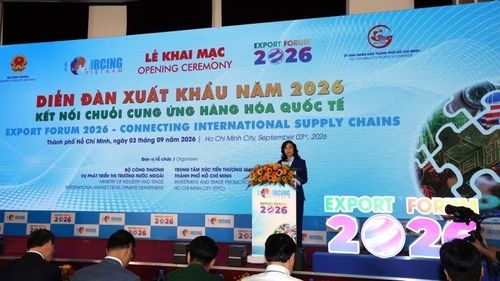 Bà Phan Thị Thắng, Thứ trưởng Công thương, phát biểu tại sự kiện. (Ảnh: ITPC)