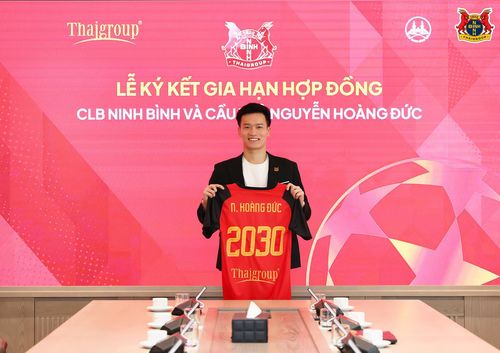 Hoàng Đức gắn bó lâu dài với CLB Ninh Bình. Ảnh: Ninh Bình FC