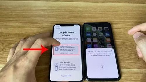  Chọn chuyển từ iPhone và đợi quá trình hoàn tất. 