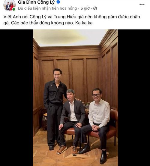 Gia đình NSND Công Lý chia sẻ đoạn clip nam nghệ sĩ hội ngộ NSND Trung Hiếu và NSƯT Việt Anh.