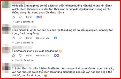 Nhiều cư dân mạng lên tiếng về việc stylist phối khăn Piêu vào trang phục của Phương Mỹ Chi.