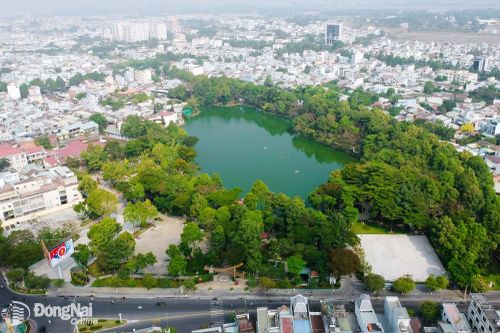 Khu vực công viên Biên Hùng, phường Trấn Biên. Ảnh: Hoàng Lộc