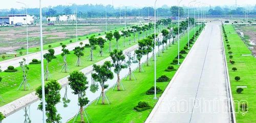 Hạ tầng KCN Nam Bình Xuyên bao gồm hệ thống cây xanh, kênh điều hoà...