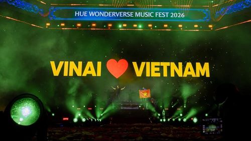 Huế Wonderverse Music Fest 2026 tạo nên một không gian nghệ thuật trẻ trung, sôi động. Ảnh: Đình Hoàng