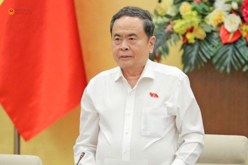 Chủ tịch Quốc hội Trần Thanh Mẫn phát biểu khai mạc Phiên họp. Ảnh: Hồ Long