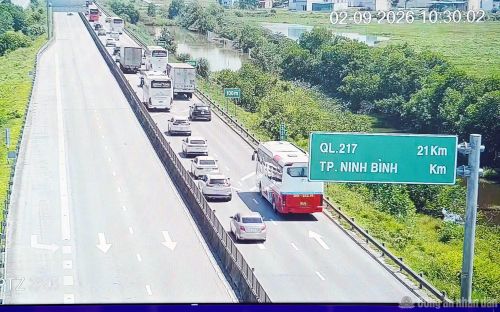 Các phương tiện di chuyển từ Ninh Bình về Hà Nội ngày 2/9.