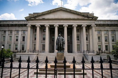  Trụ sở Bộ Tài chính Mỹ ở thủ đô Washington D.C. Ảnh: Reuters. 
