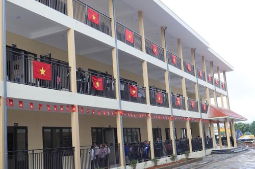 Các khối nhà học Trường Phổ thông Nội trú Liên cấp Tiểu học - THCS xã Dục Nông đã hoàn thiện đưa vào sử dụng