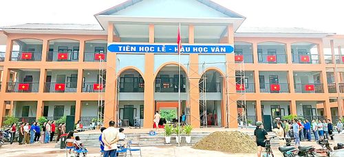  Trường Phổ thông nội trú liên cấp Tiểu học và THCS Sín Thầu (xã Sín Thầu, tỉnh Điện Biên) ﻿ẢNH: PHAN THẢO 