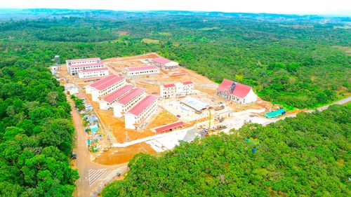  Toàn cảnh Trường Phổ thông nội trú liên cấp Tiểu học và THCS Ia Púch (tỉnh Gia Lai). ẢNH: HỮU PHÚC 