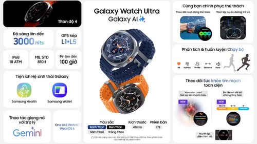 Galaxy Watch Ultra 2 của Samsung được thiết kế để hoạt động trong nhiều điều kiệ khắc nghiệt.