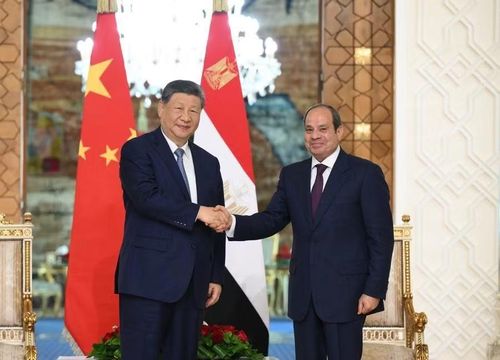 Chuyến thăm Ai Cập đầu tiên của Chủ tịch Tập Cận Bình từ năm 2016. Ảnh: Tân Hoa Xã