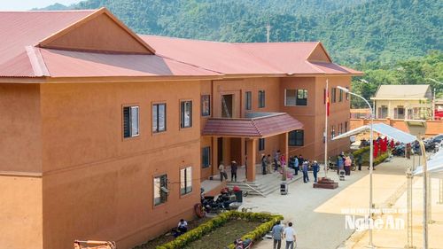 Những ngôi trường phổ thông dân tộc nội trú Tiểu học và THCS ở khu vực biên giới được đưa vào sử dụng trong năm học mới 2026-2027. Trong ảnh: Một góc Trường Phổ thông dân tộc nội trú TH và THCS Tri Lễ vừa hoàn thành. Ảnh: Nguyễn Nam