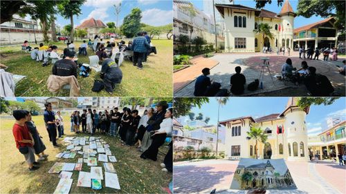 Nhóm Ký họa đô thị Việt Nam thường xuyên tổ chức các buổi ký họa tập trung, thu hút đông đảo thành viên trẻ tham gia.