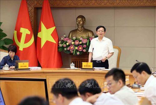 Phó Thủ tướng Hồ Quốc Dũng phát biểu tại cuộc họp. Ảnh: An Đăng/TTXVN