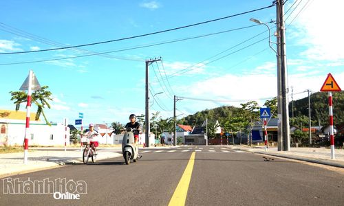 Cơ sở hạ tầng Khu tái định cư Hà Thanh, phường Ninh Hòa được đầu tư bài bản. 