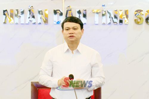 Đồng chí Đặng Ngọc Hậu phát biểu kết luận tại cuộc họp.