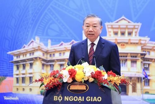 Tổng Bí thư, Chủ tịch nước Tô Lâm tại Hội nghị Ngoại giao lần thứ 33. Ảnh: Đức Thanh
