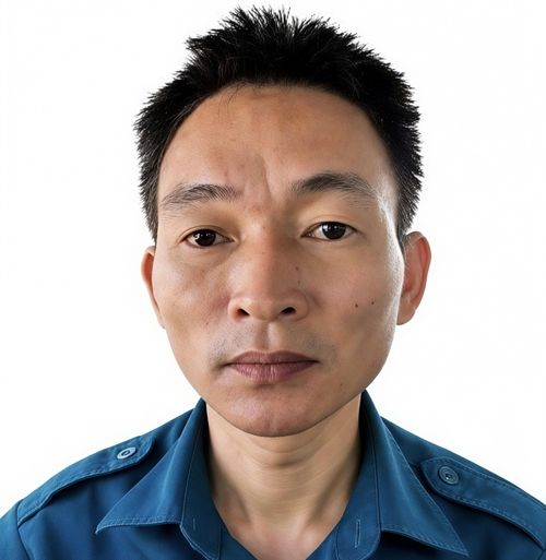 Dương Văn Nghiêm tại cơ quan Công anh. (Ảnh: Công an Bắc Ninh).