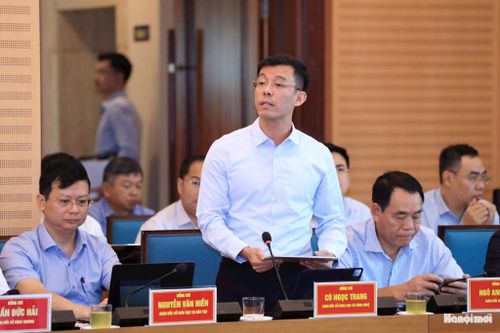 Giám đốc Sở Khoa học và Công nghệ thành phố Cù Ngọc Trang phát biểu. Ảnh: Viết Thành