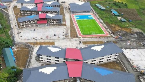 Trường phổ thông nội trú tiểu học và trung học cơ sở Mường Khương là một trong bốn trường của tỉnh Lào Cai hoàn thành mục tiêu xây dựng. (Ảnh: ĐẠI THẮNG)