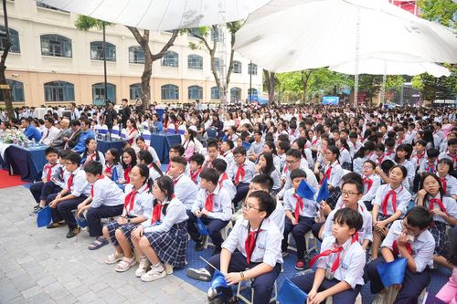 Lễ khai giảng năm học 2026 - 2027 tại Trường THCS và THPT Nguyễn Siêu (Hà Nội).