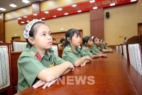 Học sinh Trường Văn hóa Công an nhân dân IV dự Lễ khai giảng năm học 2026-2027. Ảnh: Giang Phương - TTXVN