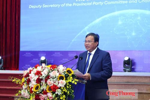 Chủ tịch UBND tỉnh Tây Ninh Lê Văn Hẳn phát biểu tại hội nghị